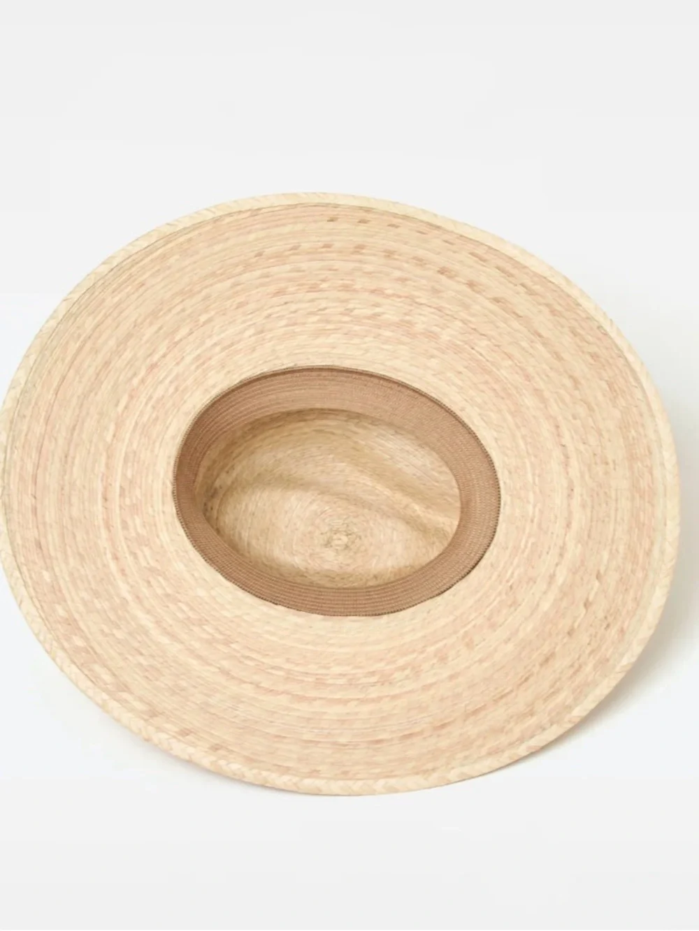 🔘l*space “Isla” Natural Straw Wide-Brim Hat with Dark Brown Bow - Picture 4 of 11